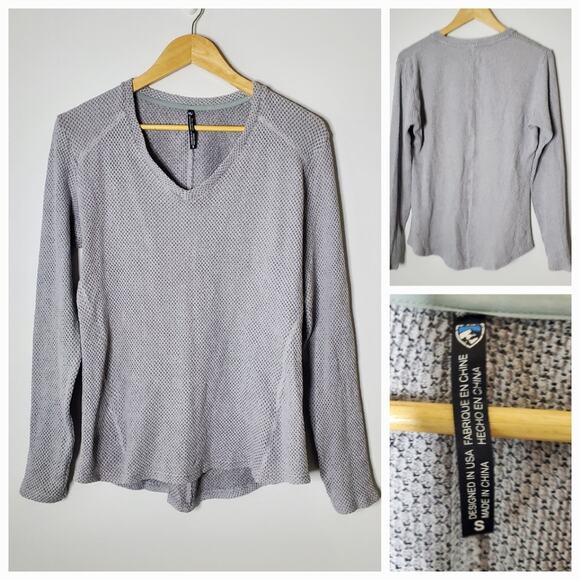 Kuhl Lyrik Sweater Stretchy Knit pull over V-Neck Size Small - Picture 4 of 9
